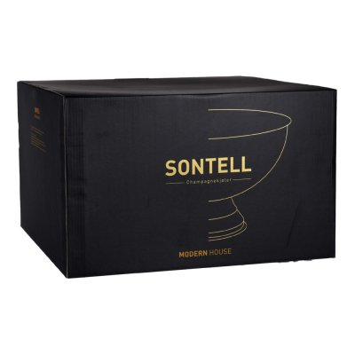 Champagnekjøler gullbelagt 10 liter