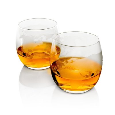 2 stk. Whiskeyglass til Whiskeykaraffel Globe (220ml)
